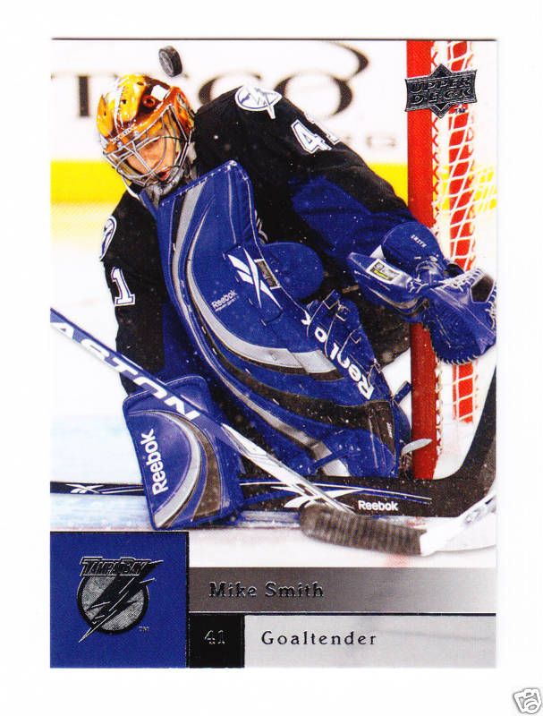 2009 10 UD Card 88 Mike Smith Goalie Lightning