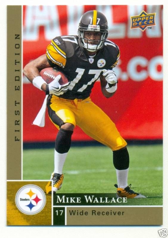 2009 UD First Edition Mike Wallace RC 154 Steelers