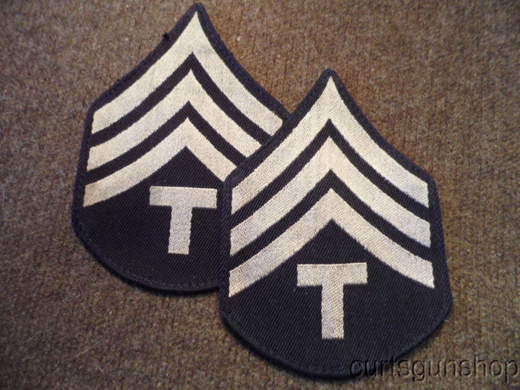 EXC WWII US Army T 4 Uniform Chevrons