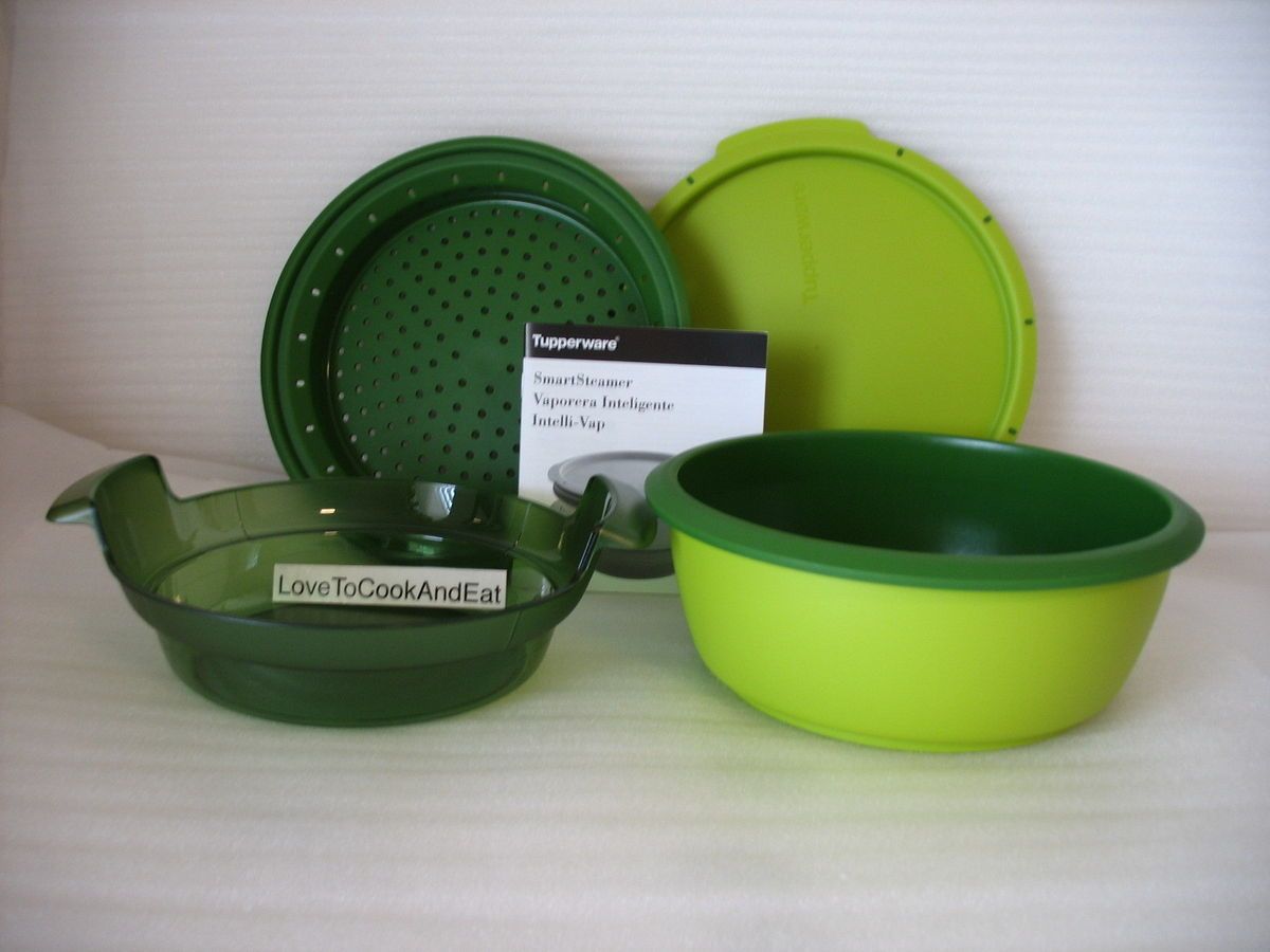 Tupperware Smart Steamer Microwave Cooker Green New