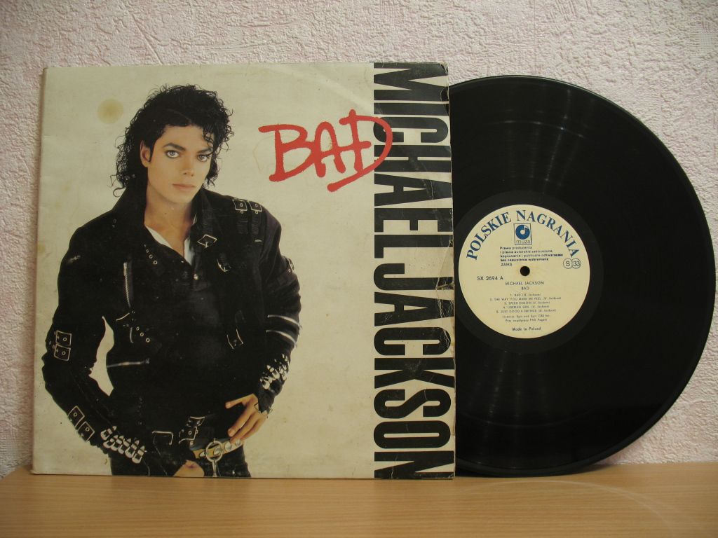 Michael Jackson Bad RARE Polish Gatefold LP King of Pop Funk Soul