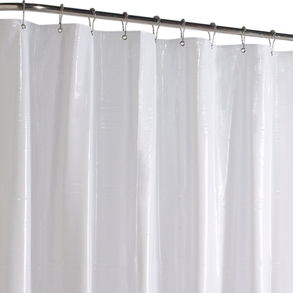 New Maytex No More Mildew Shower Curtain Liner White 70 by 72 Free