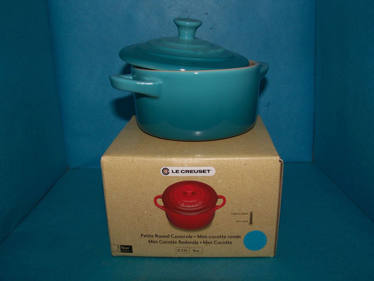 Marseille Blue Le Creuset Stoneware Mini Round Cocotte Petite