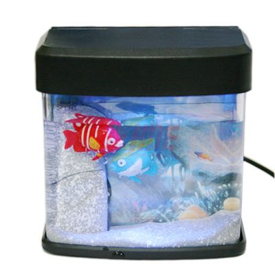 Mini USB Aquarium Fish Light Tank Desktop Powered Office Computer PC