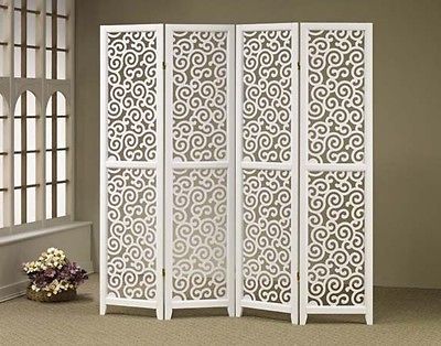 panel white swirl room divider more options number