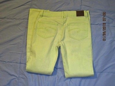 Justice Skinny Jeans Funky Lime Green Color