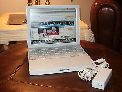 Apple iBook G4 12 1.07ghz/40gb/768mb/CDROM/ Mac OS 10.5.8 Leopard