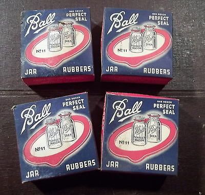 Ball Perfect Seal No 11 Jar Rubbers w/Box One Dozen Per Box Great