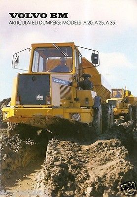 Equipment Brochure   Volvo BM   A20 A25 A35   Articulated Dump Truck