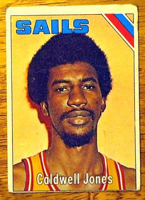 TOPPS CALDWELL JONES 2ND YR CARD#305 PHILADELPHIA 76ERS ALBANY ST ABA