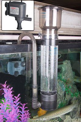 Skimmer w/ 300GPH Pump Powerhead 40 to 80 Gal Tank Micro Bubble