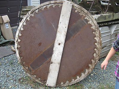 Antique Large 46.5 FRICK SAWMILL Saw Blade Industrial Art Saw Mill