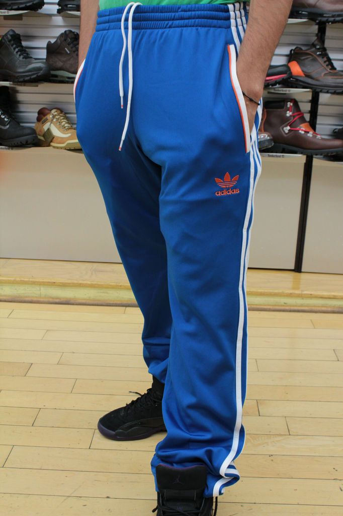 Adidas Originals Classic Trefoil FireBird Logo Track Pants Cerulean