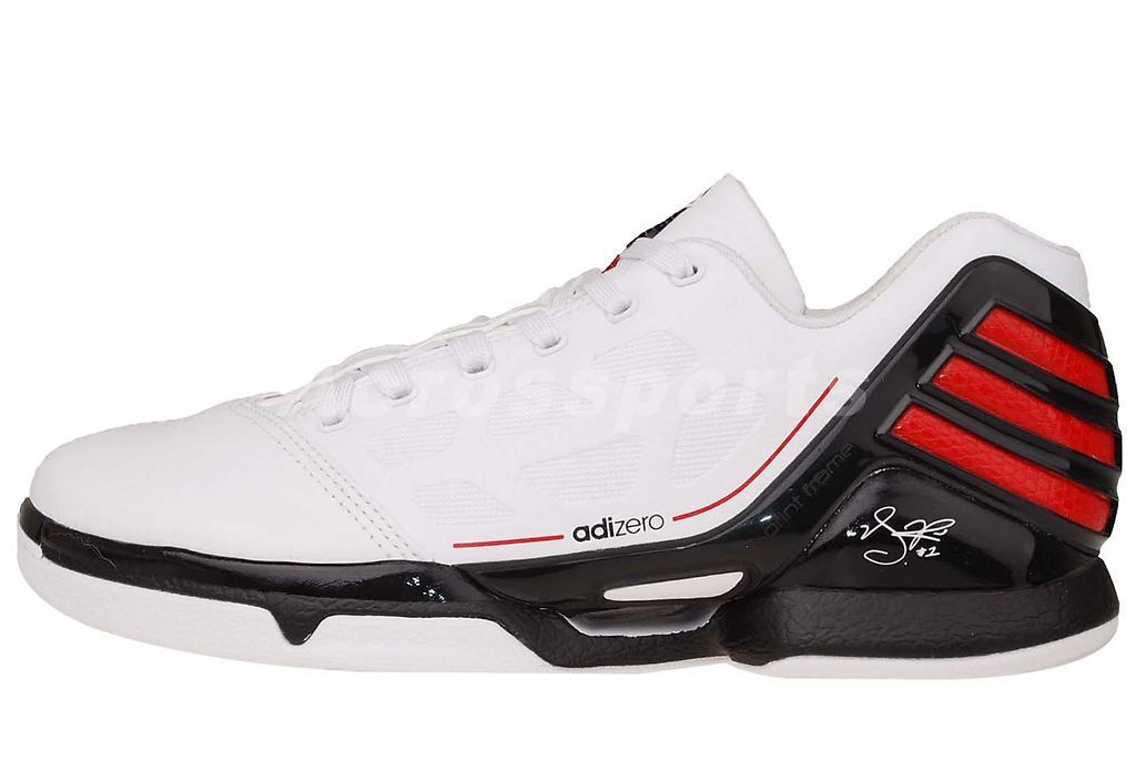 Adidas adiZero Rose 2 Low White Chicago Bulls 2012 Mens Basketball