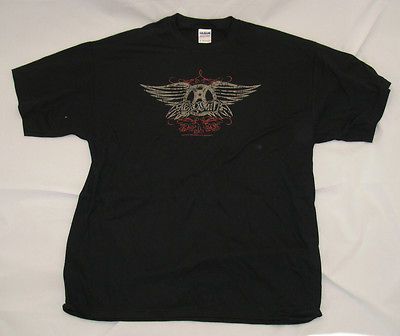 AEROSMITH Distressed Wings S M L XL XXL tee t Shirt NEW