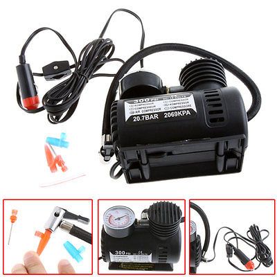 Portable Electric Car Air Compressor Tire Inflator Pump Auto/Bike 12