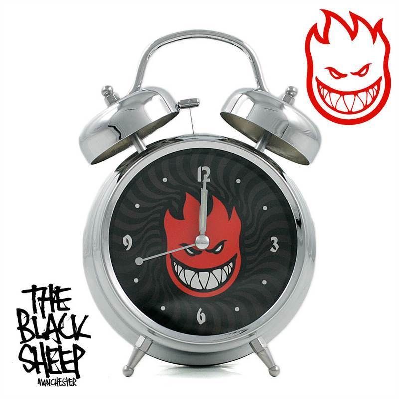 WHEELS GENUINE FIREHEAD SKATEBOARD METAL OLD SCHOOL ALARM CLOCK NEW