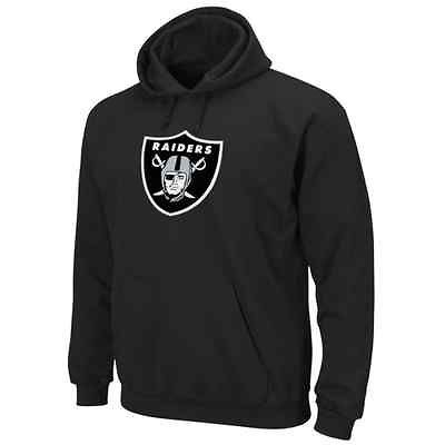 Oakland Raiders Telepatch Pullover Hoodie   Black