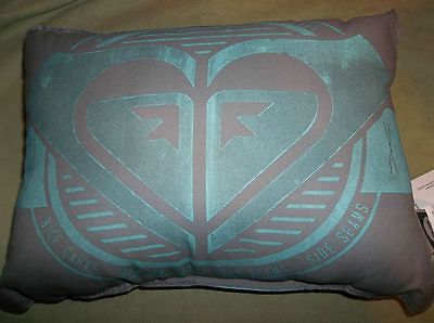 Roxy Huntress Teal & Grey Decrotive Bed Pillow Surfing Girls 15 x 12