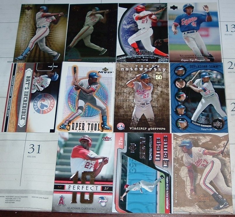 Various Vladimir Guerrero Rookies & Insert Cards @ (Various Prices)