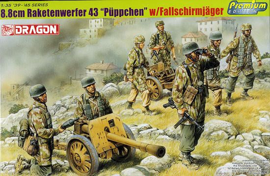 35 8.8 cm Racketenwerfer 43 Püppchen w Fallschirmjaeg er dragon