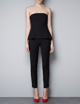 Zara PEPLUM JUMPSUIT   Ref. 7906/457 (NEW)