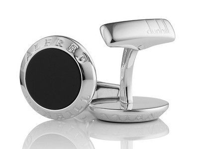 Alfred Dunhill Coin Onyx Cufflinks