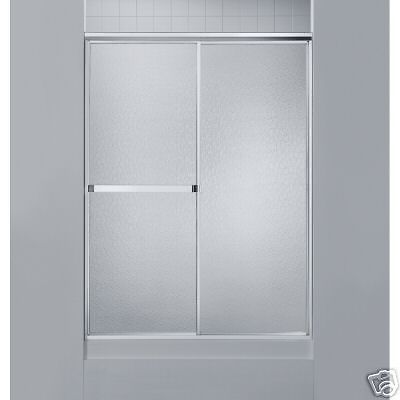 Sterling by Kohler Shower Stall Bathroom Glass Door Silver Finish