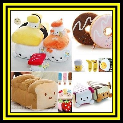 JAPAN SUSHI PILLOW VARIOUS FOOD CUSHION TOY PLUSH DOLL / FREE SHIP / X