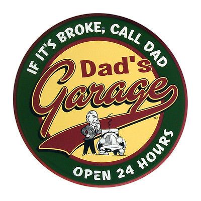 DADS GARAGE Tin Metal Shop Shed SIGN dads dad pop pop