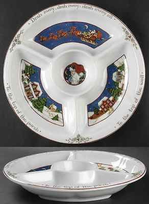 Portmeirion China CHRISTMAS STORY 1 Piece Chip and Dip