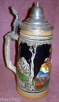 GERMANY ZOLLER & BORN BEER STEIN AUF DER ALM DAIST ES SCHON NICE