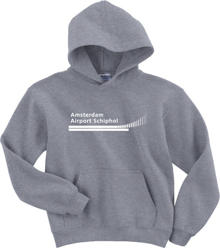 Amsterdam Airport Schiphol Vintage Logo Dutch Airport Hoody