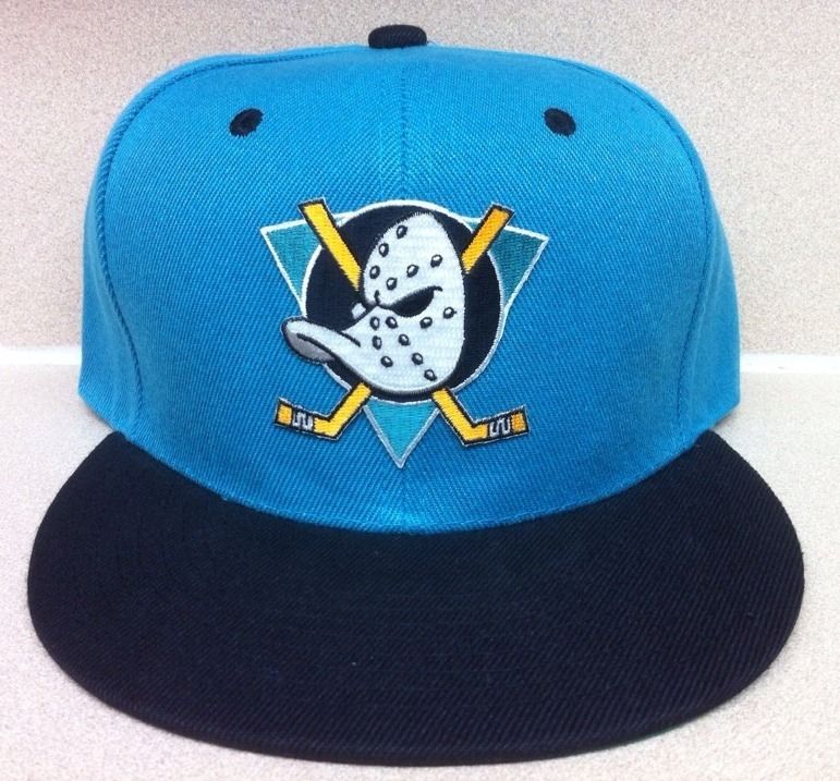 VINTAGE CUSTOM ANAHEIM MIGHTY DUCKS SNAPBACK HAT CAP LOGO FLAT BILL 2