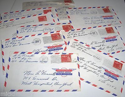 EPHEMERA LOT vtg 1966 Letters from Lt Vassallo to Mrs APO to NY via