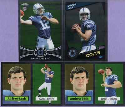 TOPPS CHROME ROOKIE / INSERT 4 CARD LOT 1984, 1957   ANDREW LUCK