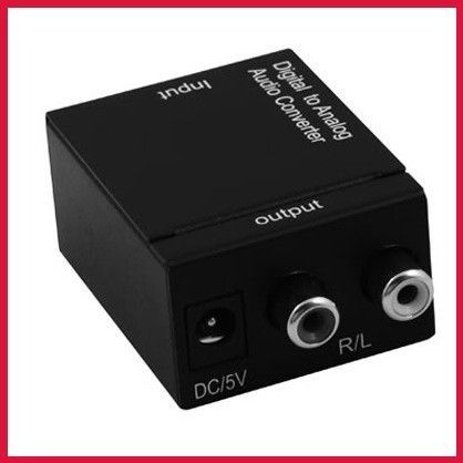 Digital to Analog Audio Converter COAX OPTICAL TOSLINK