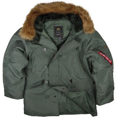 Alpha Industries Alaska N 3B Parka Warm   Green, Brown