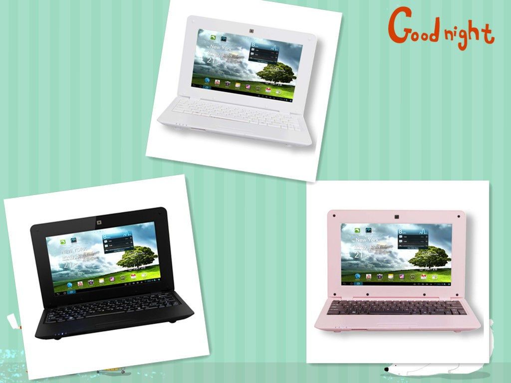 Red 7 WM8850 Android 4.0 Netbook Mini Laptop Notebook 4GB 1.2GHz Wifi