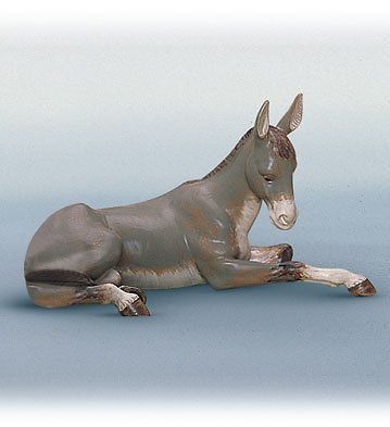 LLADRO Porcelain (Free Worldwide Postage) GRES DONKEY (nativity