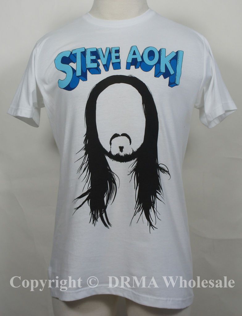 Authentic STEVE AOKI DJ Face Slim Fit T Shirt S M L XL XXL NEW
