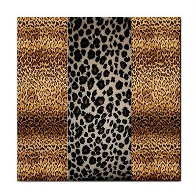 ANIMAL PRINT CERAMIC FEATURE TILE OR COASTER KITCHEN DINING BATHROOM