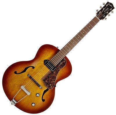 5TH AVENUE KINGPIN COGNAC BURST JAZZ ARCHTOP ELECTRIC GUITAR w/ P90