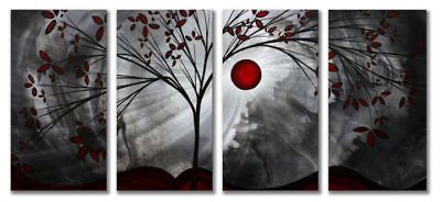 Tree Art Metal Wall Panels   Abstract Metal Wall Decor