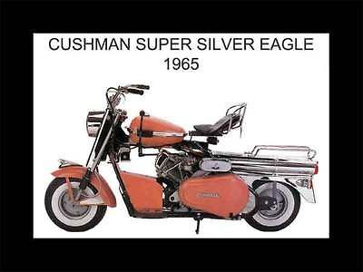 1965 CUSHMAN SUPER SILVER EAGLE FRIDGE MAGNET (MC)