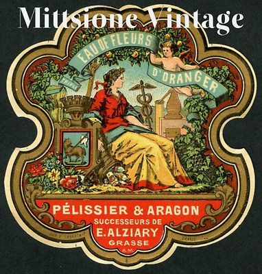 Soap Perfume Label Eau De Fleurs De Oranger Pelissier & Aragon Grasse