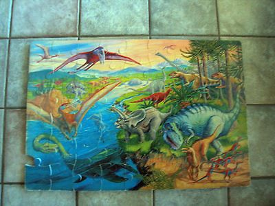 Dinosaur Soft Cushion Floor Mat Puzzle 1/2 thick / 36 X 24   54