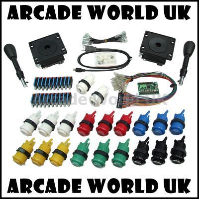 MINI PAC ARCADE CABINET BUILDERS KIT   JOYSTICKS, BUTTONS & WIRING