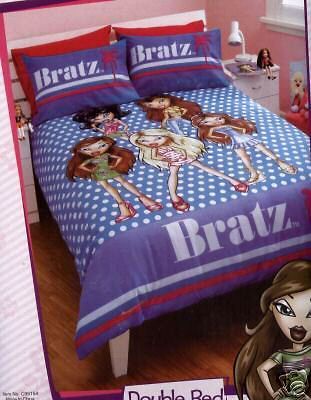 BRATZ Aqua/Purple DOUBLE Quilt/Doona/Du vet Cover Set