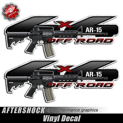 4x4 truck AR 15 ar15 decals assault rifle F150 decal bushmaster sig